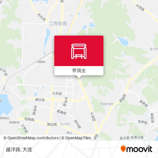 越洋路地图