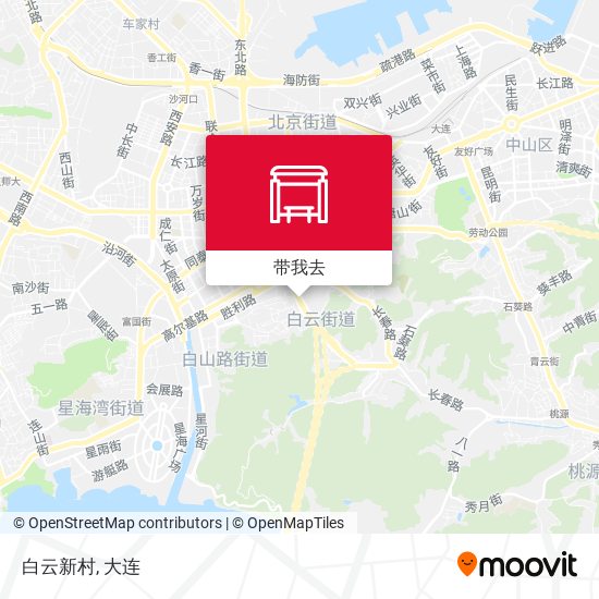 白云新村地图