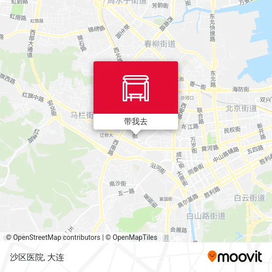 沙区医院地图
