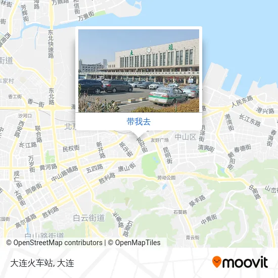 大连火车站地图