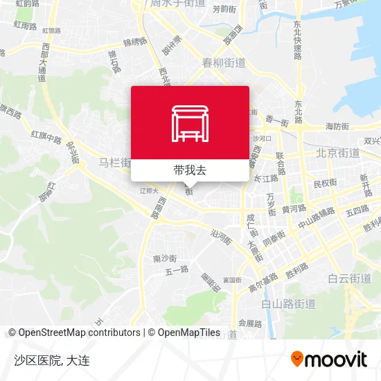 沙区医院地图