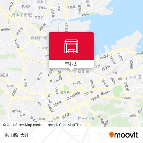 鞍山路地图