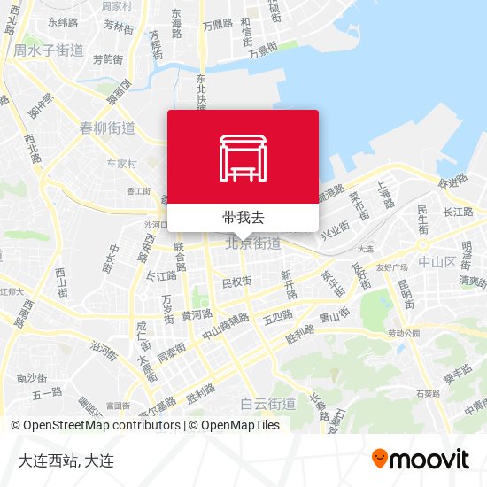 大连西站地图