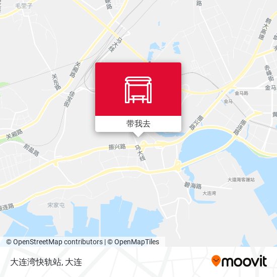 大连湾快轨站地图