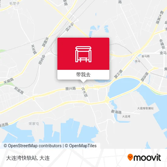 大连湾快轨站地图