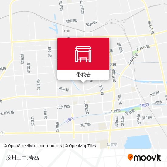 胶州三中地图