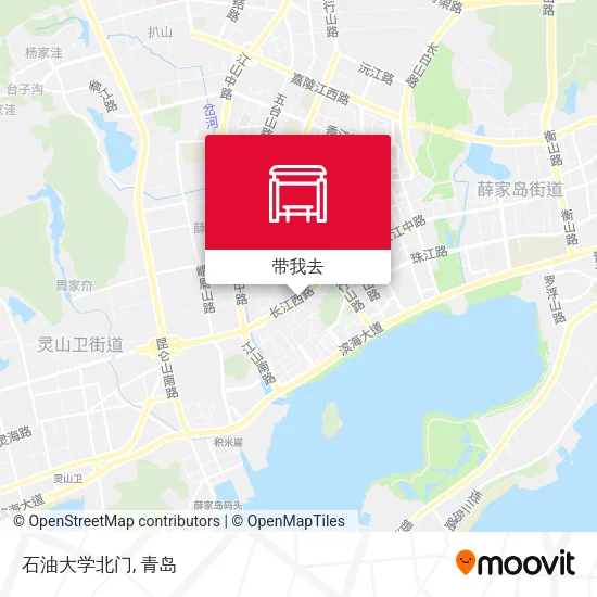 石油大学北门地图
