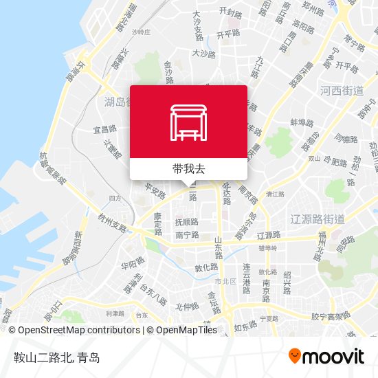 鞍山二路北地图