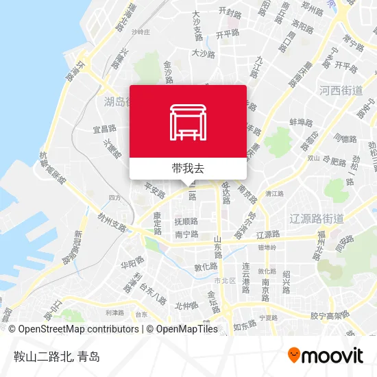 鞍山二路北地图