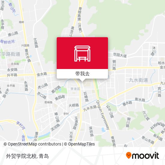 外贸学院北校地图