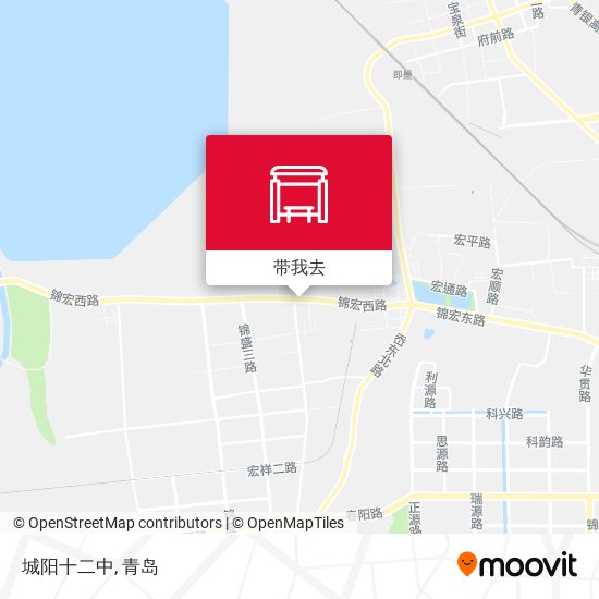 城阳十二中地图