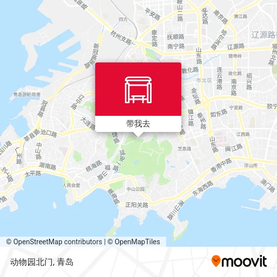 动物园北门地图