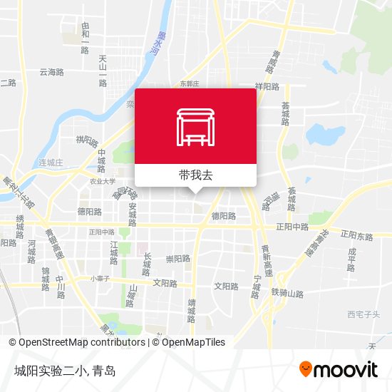 城阳实验二小地图