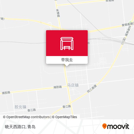 晓天西路口地图