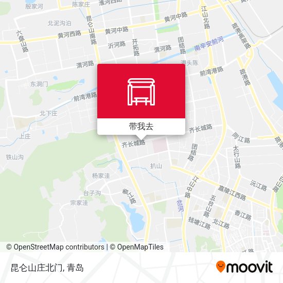 昆仑山庄北门地图