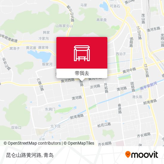 昆仑山路黄河路地图