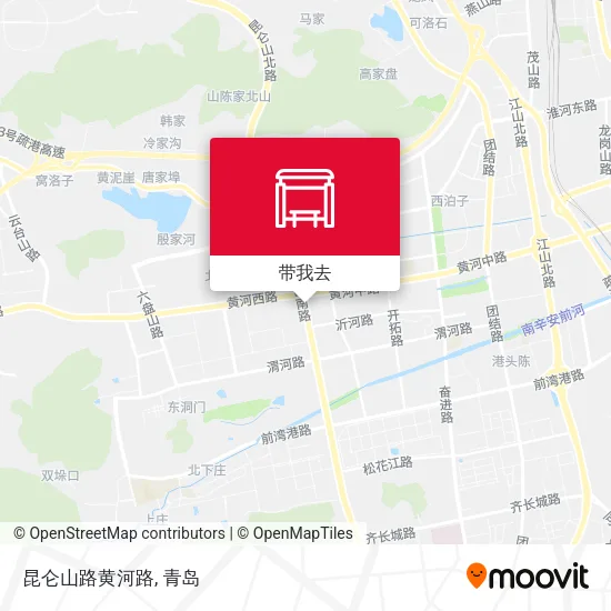 昆仑山路黄河路地图