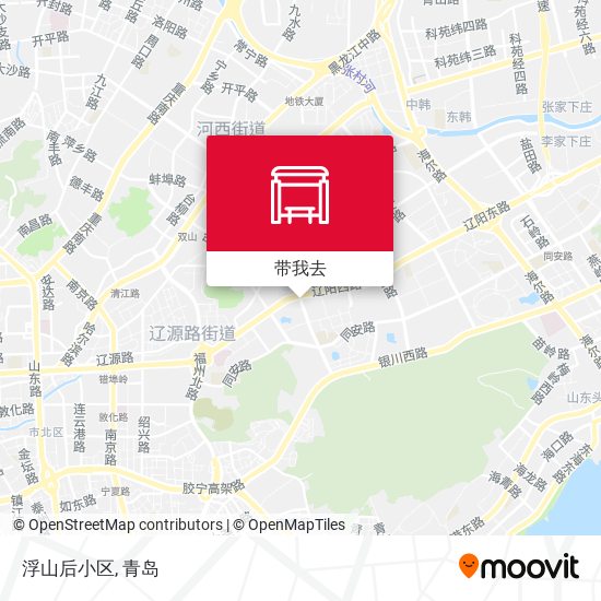 浮山后小区地图