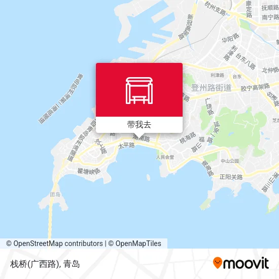 栈桥(广西路)地图