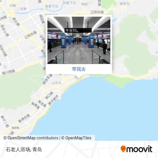 石老人浴场地图