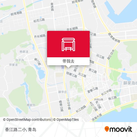 香江路二小地图