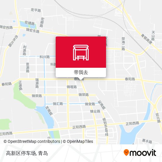 高新区停车场地图