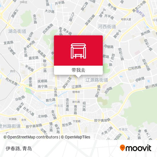 伊春路地图