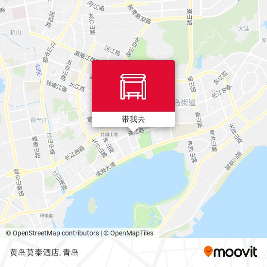 黄岛莫泰酒店地图