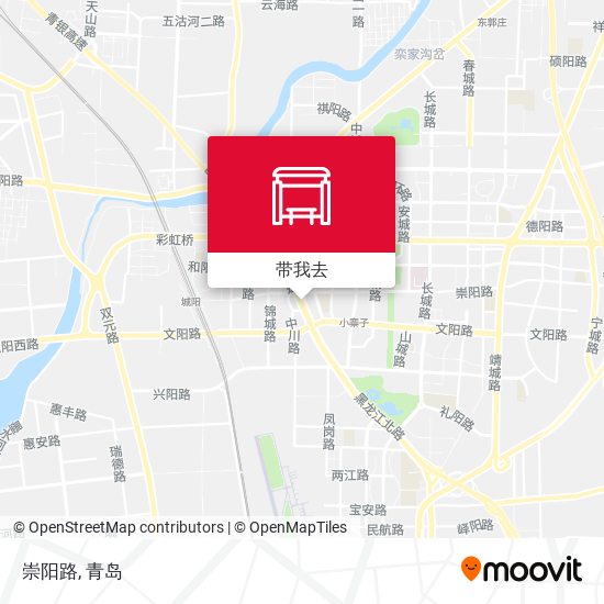 崇阳路地图