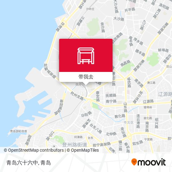 青岛六十六中地图