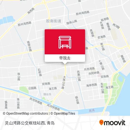 灵山湾路公交枢纽站西地图