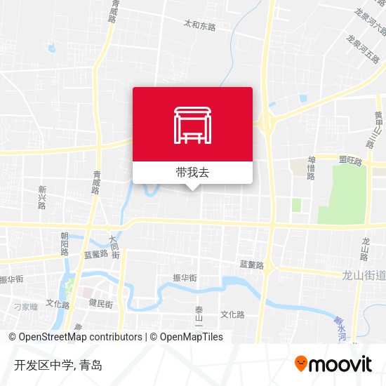 开发区中学地图