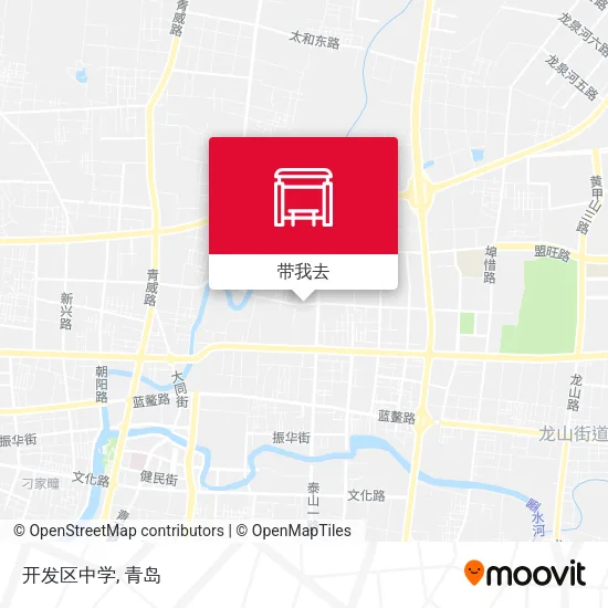 开发区中学地图