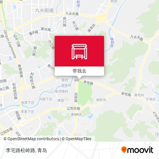 李宅路松岭路地图