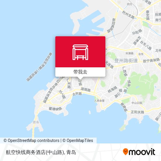 航空快线商务酒店(中山路)地图