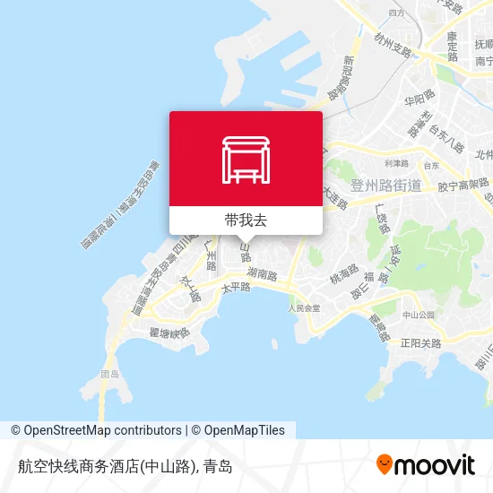 航空快线商务酒店(中山路)地图