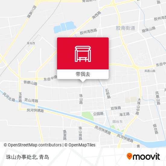 珠山办事处北地图