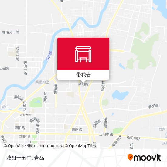 城阳十五中地图