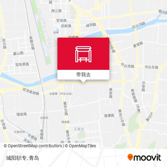 城阳职专地图