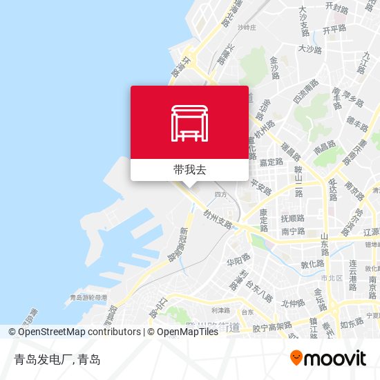 青岛发电厂地图