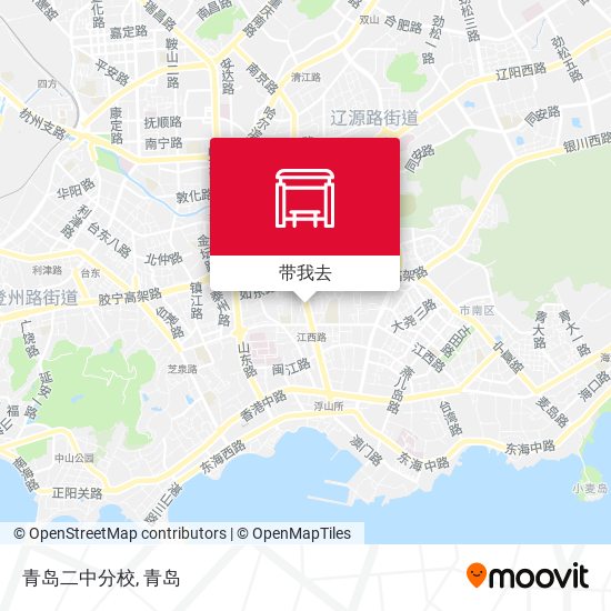 青岛二中分校地图