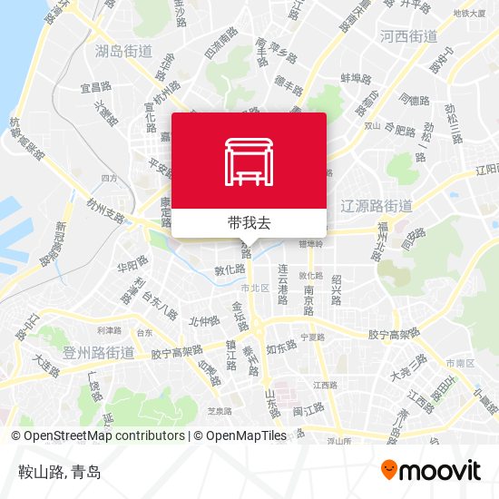 鞍山路地图