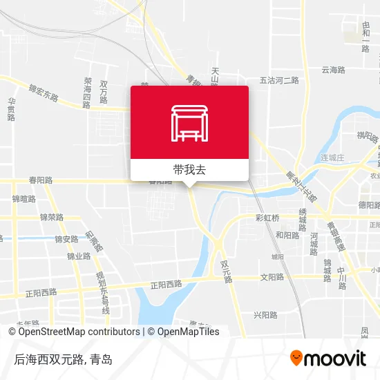 后海西双元路地图