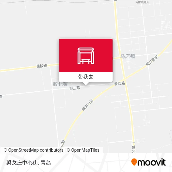梁戈庄中心街地图