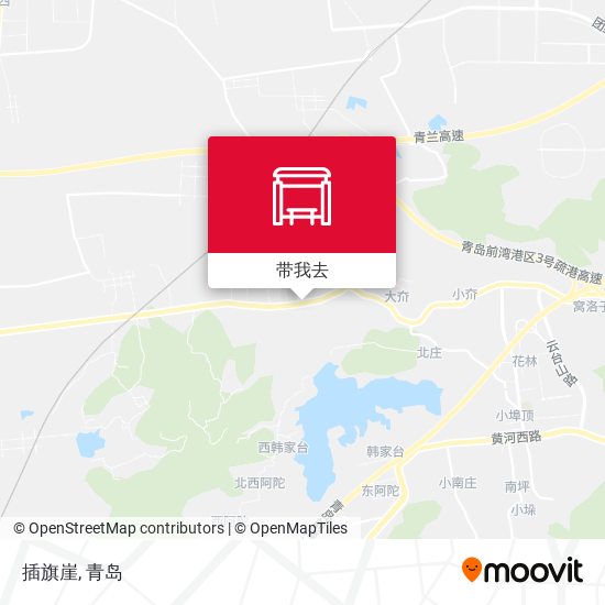 插旗崖地图