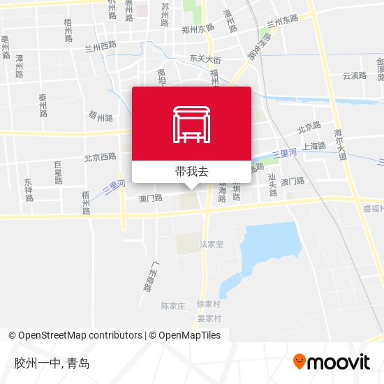 胶州一中地图