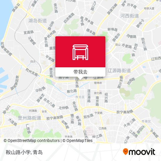 鞍山路小学地图