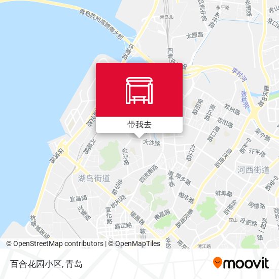 百合花园小区地图