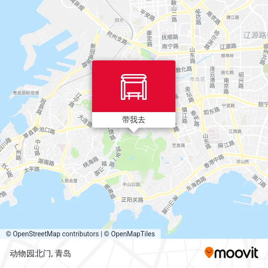 动物园北门地图