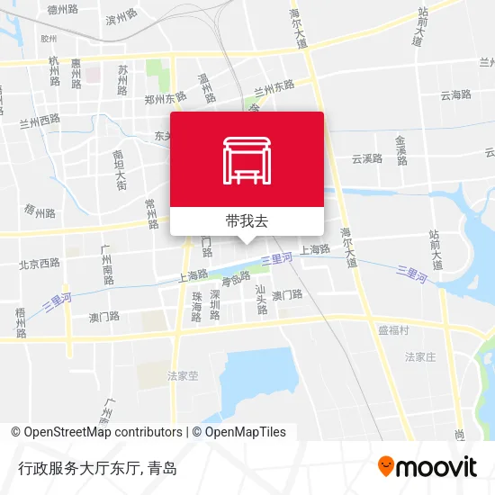 行政服务大厅东厅地图